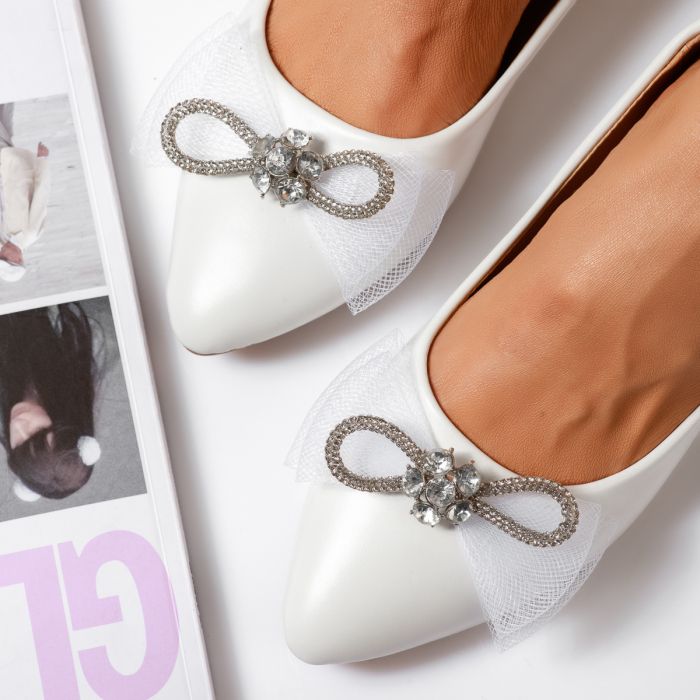 Обувки за балеринки Iris Бяло #14000