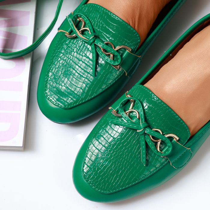 Lane Női Zöld Balerina Cipő #14010