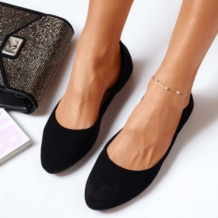 Обувки за балеринки  Anastasia черен #14059