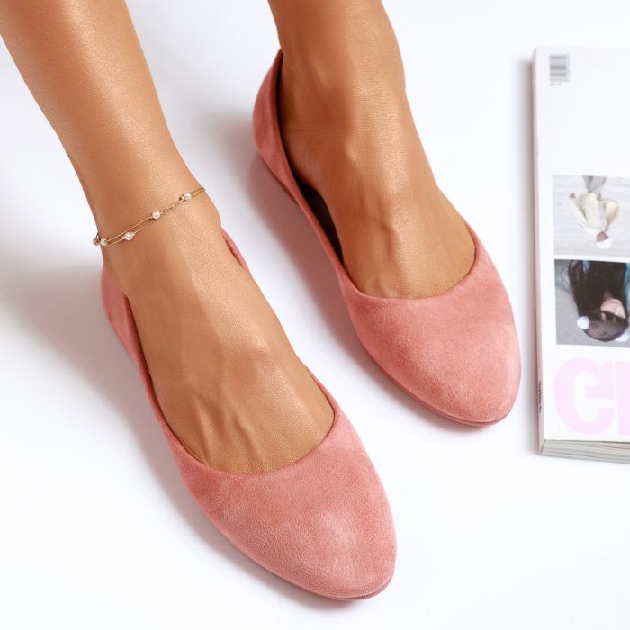 Обувки за балеринки  Anastasia Розово #14063