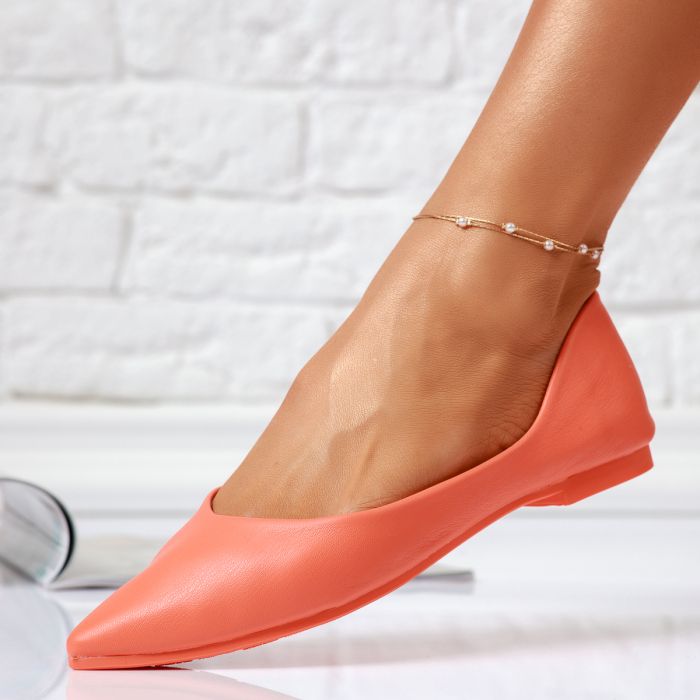 Обувки за балеринки Artemis портокал #14069