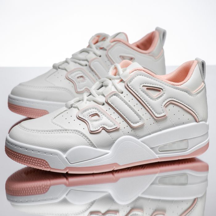 Дамски спортни обувки True3 Бяло/Розово #14145