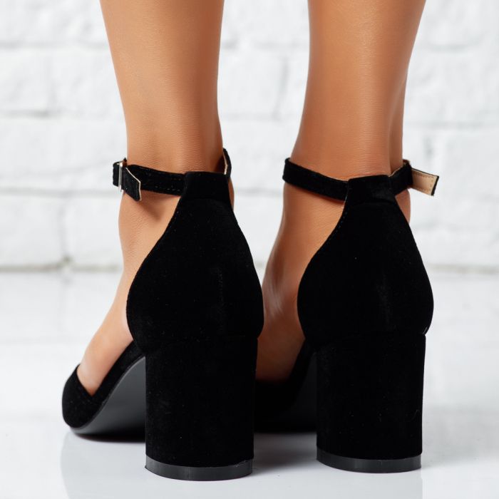 Дамски сандали на ток Brielle черен #14267