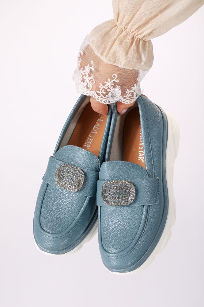 Всекидневни дамски обувки сини от еко кожа Alice #18259