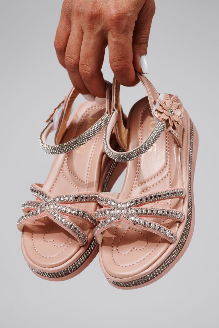 Sandale fete roz din piele ecologica Ophelia2 #21758