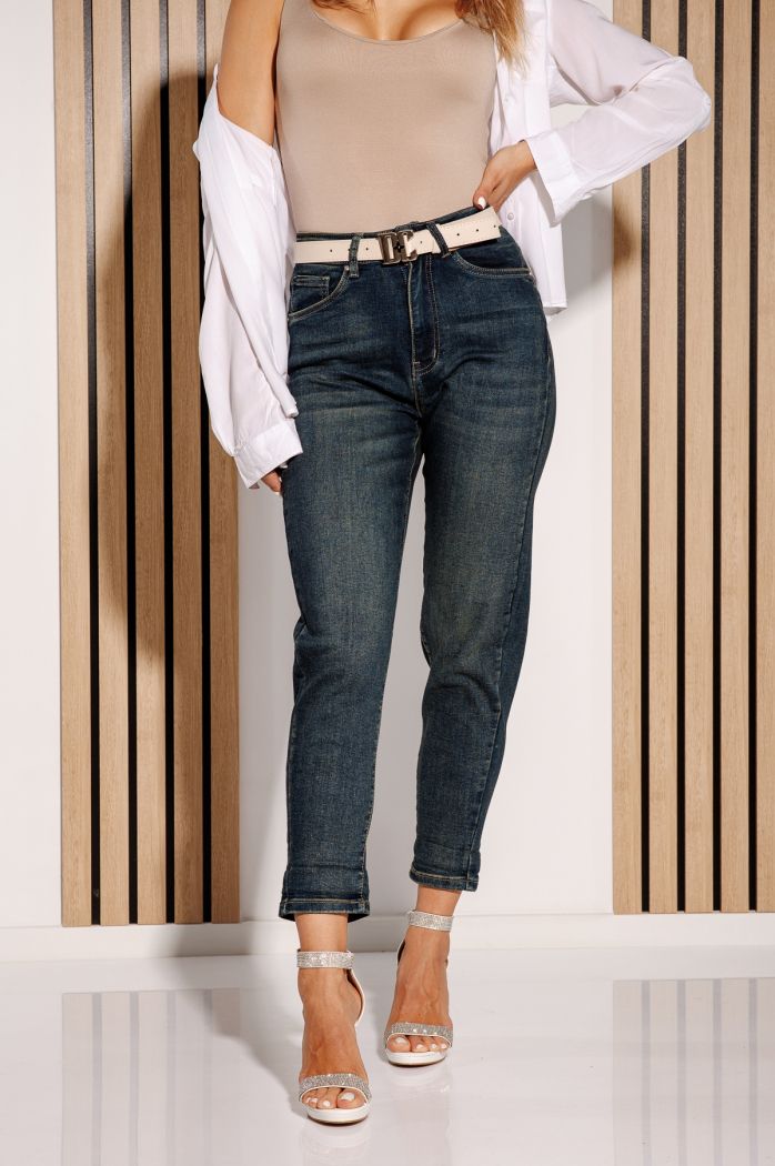 Дамски дънки Baggy Fit Zina сини #A1164