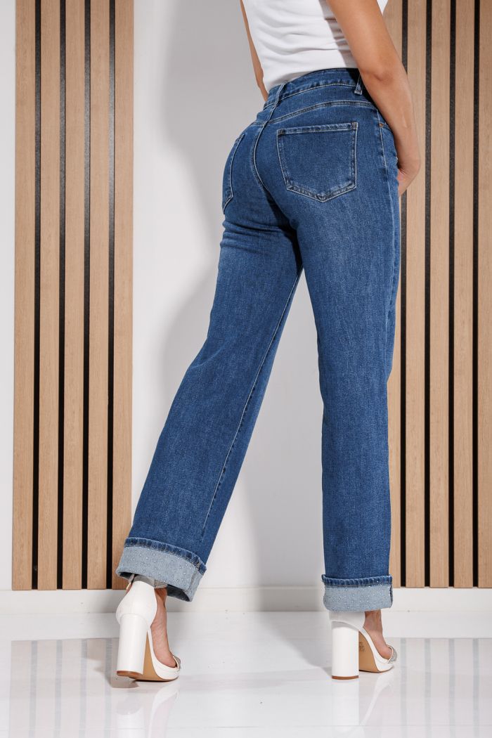 Дамски широки дънки Lia Blue #A1168
