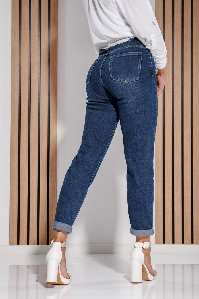 Дамски дънки baggy fit Naomi Blue #A1188