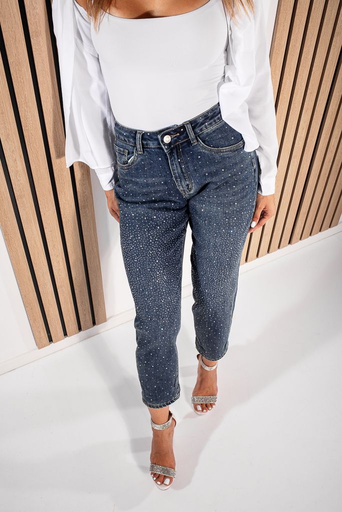 Дамски Baggy Fit Дънки Francesca сини #A1208