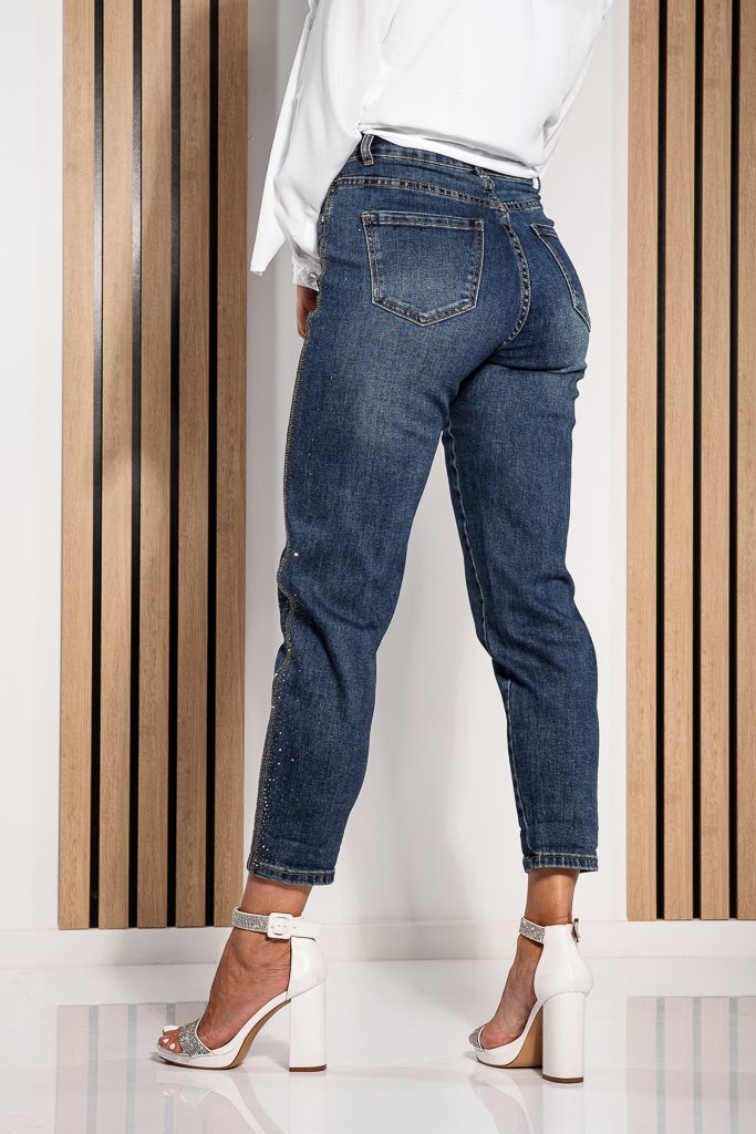 Дамски Baggy Fit Дънки Alessia сини #A1213