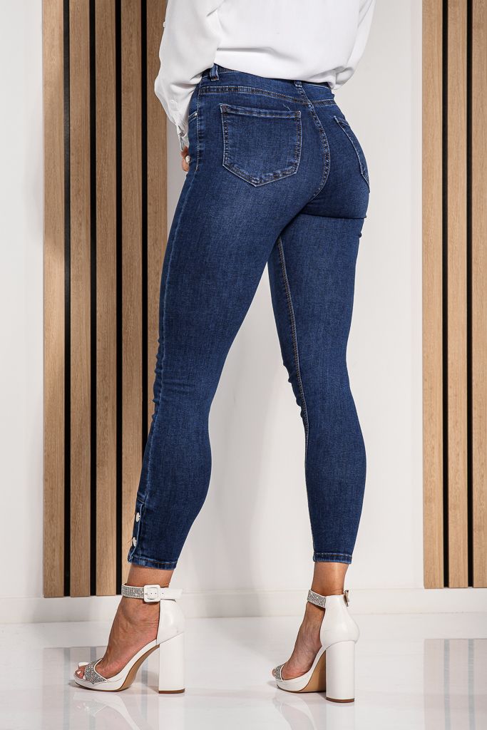 Дамски Skinny Дънки Cybele сини #A1220