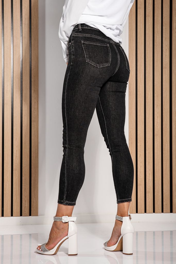 Дамски Skinny Дънки Clara черни #A1218