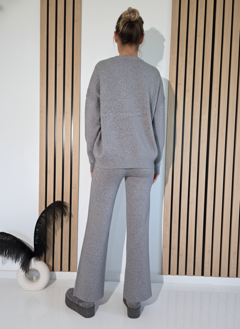 Дамски Комплект сив Mabel 2 части трико #A1255