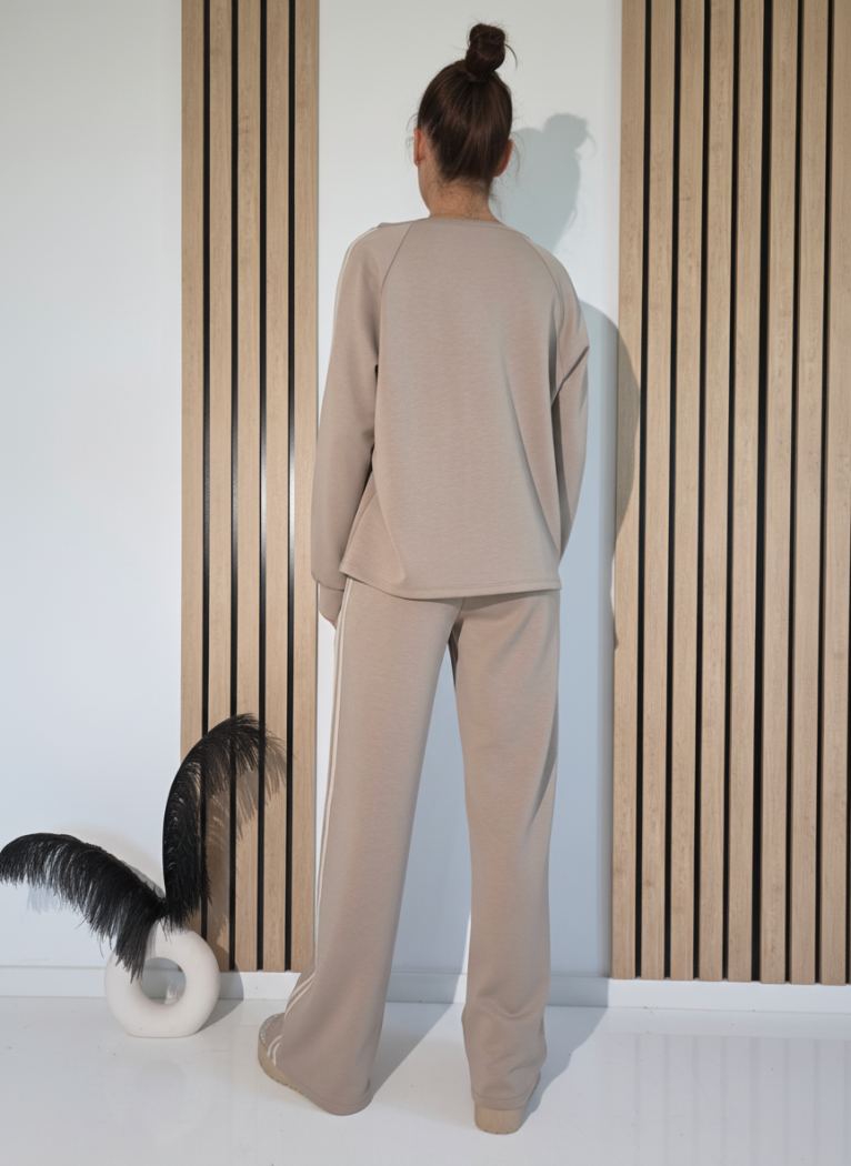 Дамски Спортен Комплект бежов Ziara #A1269