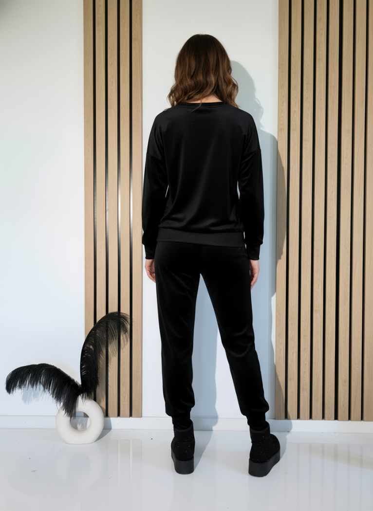 Дамски Спортен Комплект черен Tabita #A1266