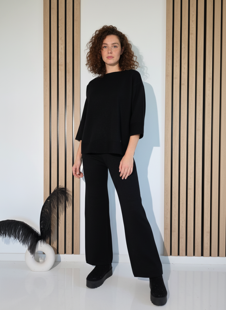 Дамски Комплект черен Kirra 2 части трико #A1253