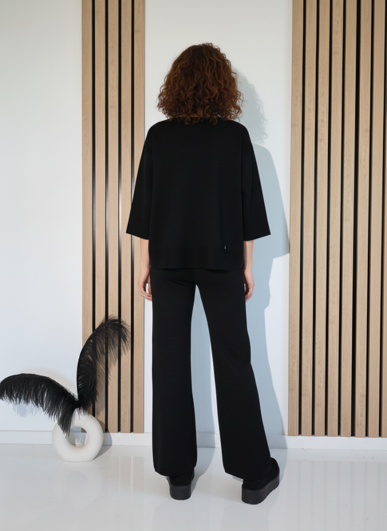 Дамски Комплект черен Kirra 2 части трико #A1253