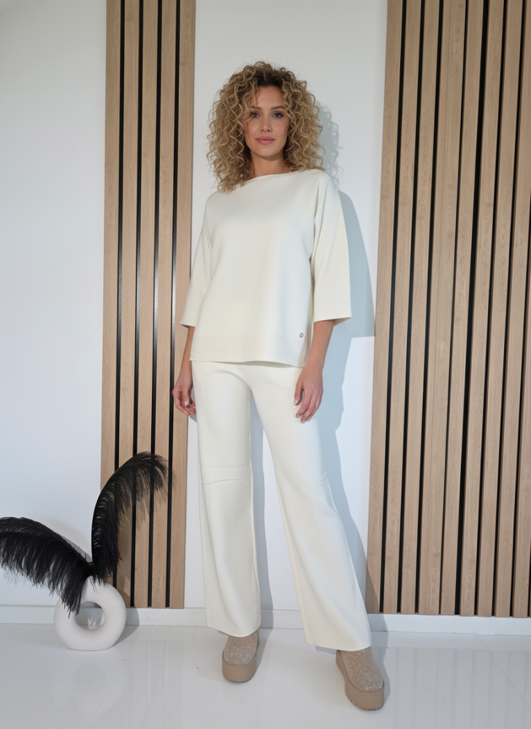 Дамски Комплект бял Kirra 2 части трико #A1254