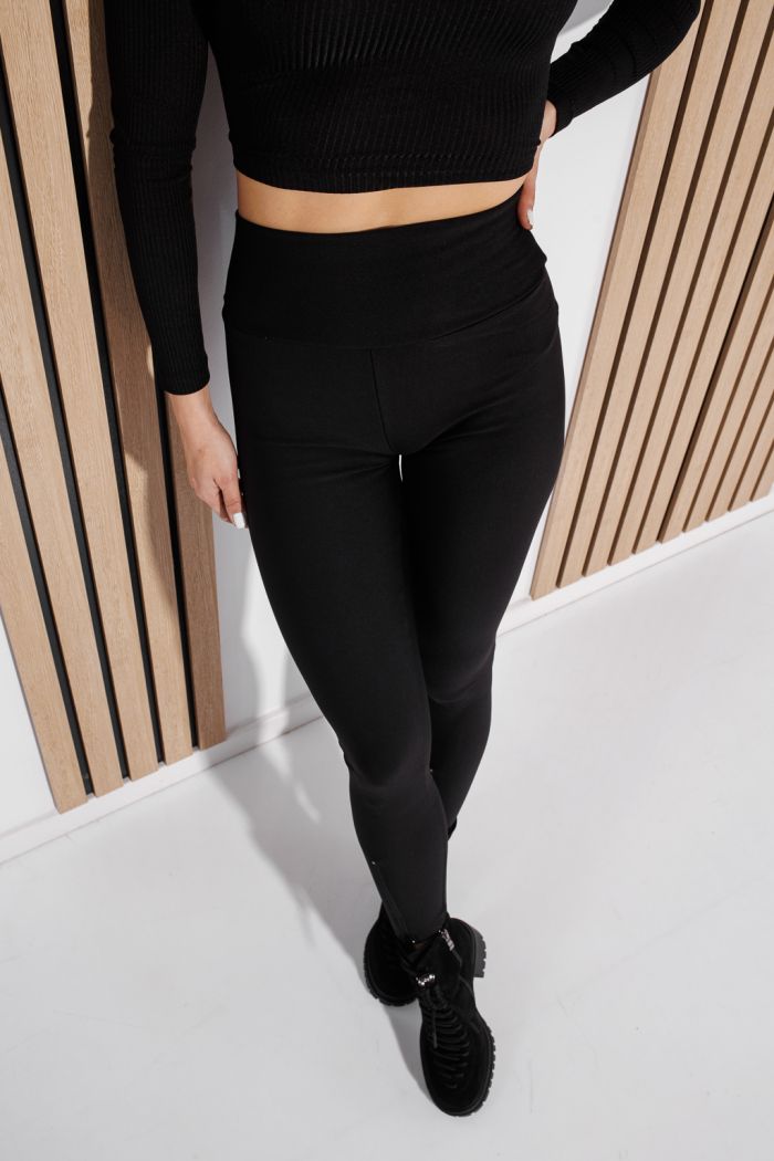 Ватиран дамски клин Clarice черен #A1340