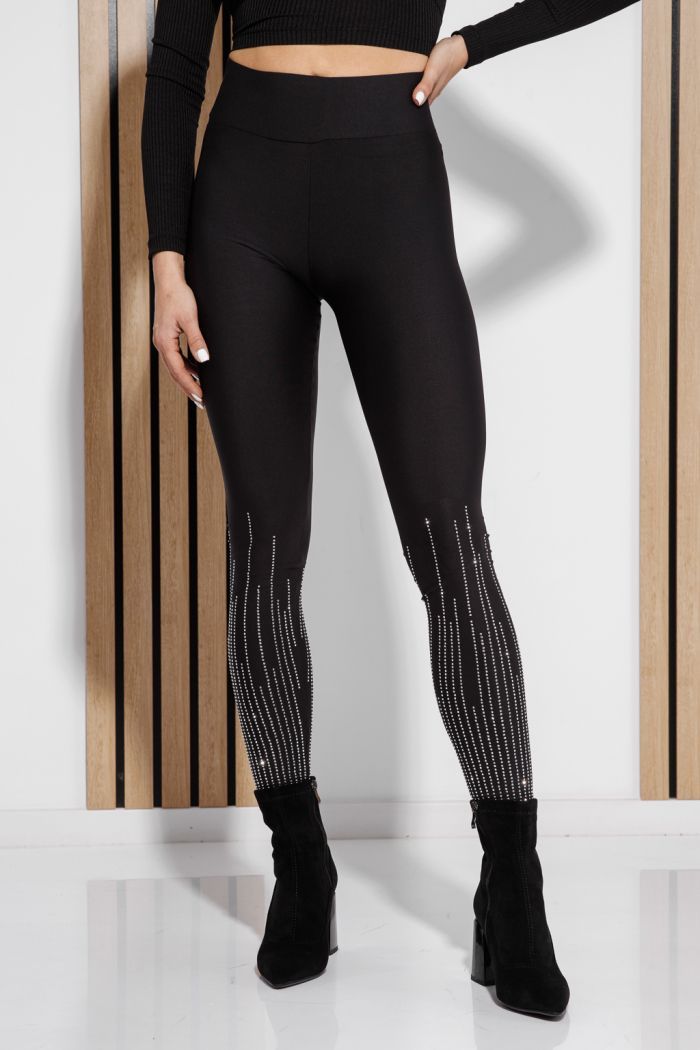 Ватиран дамски клин Sonia черен #A1323