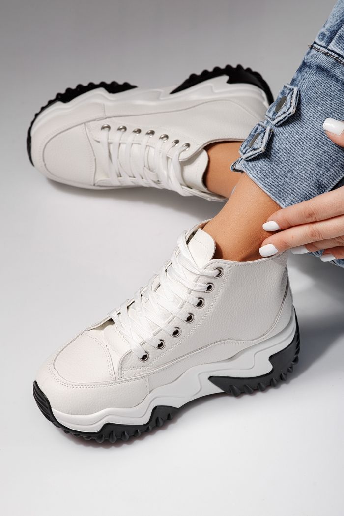 Дамски бели маратонки от екокожа Layla #24155