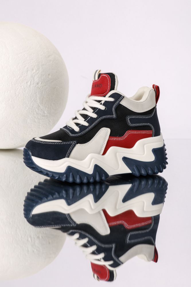 Дамски сини маратонки от екокожа Maya #24158