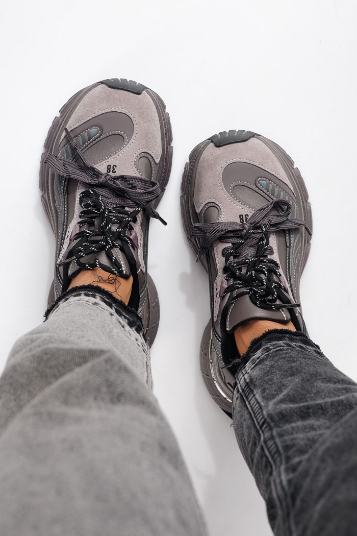 Дамски маратонки лилави от еко кожа Denisa #24072