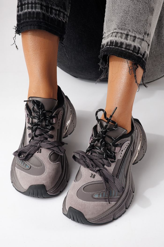 Дамски маратонки лилави от еко кожа Denisa #24072