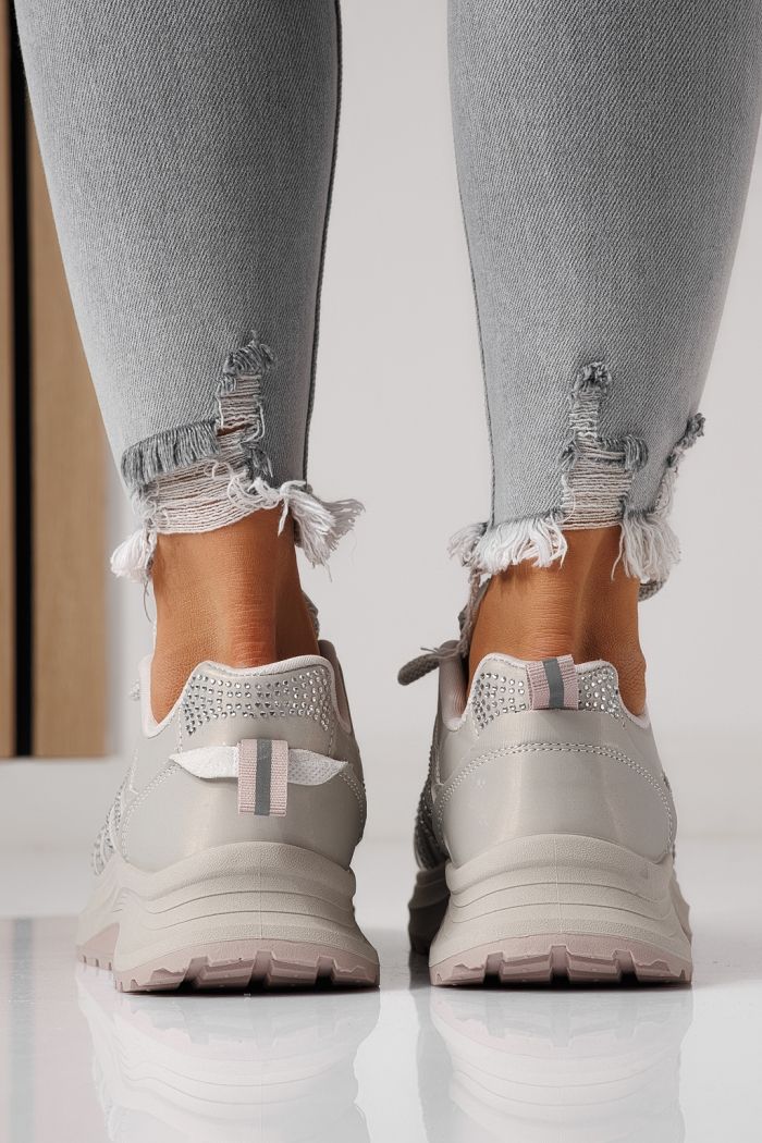 Дамски маратонки каки от еко кожа Carolina #24058