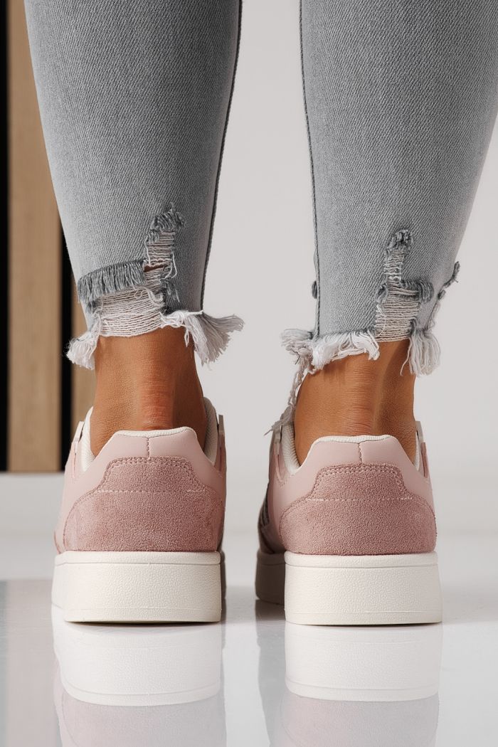 Дамски маратонки розови от еко кожа Iris #24189