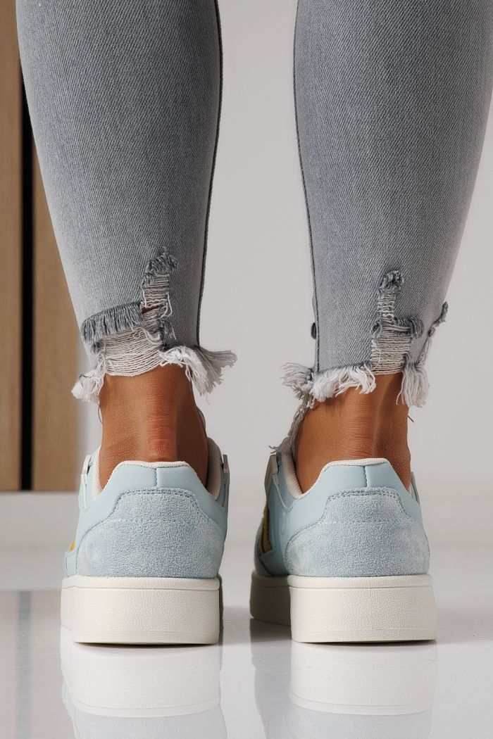 Дамски маратонки сини от еко кожа Iris #24193