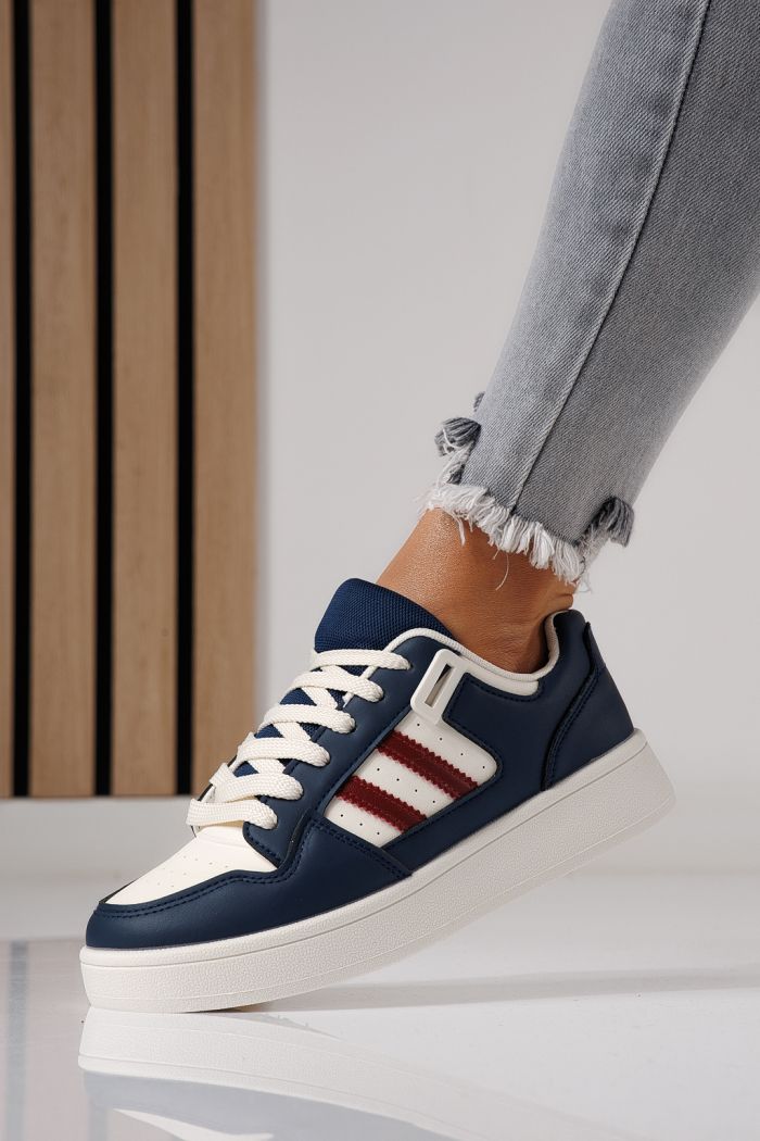 Дамски маратонки сини от еко кожа Iris #24194