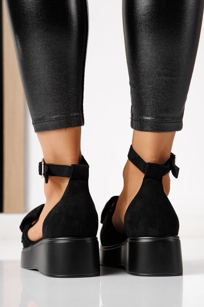 Всекидневни дамски обувки леопард от обърната еко кожа Ella #24094