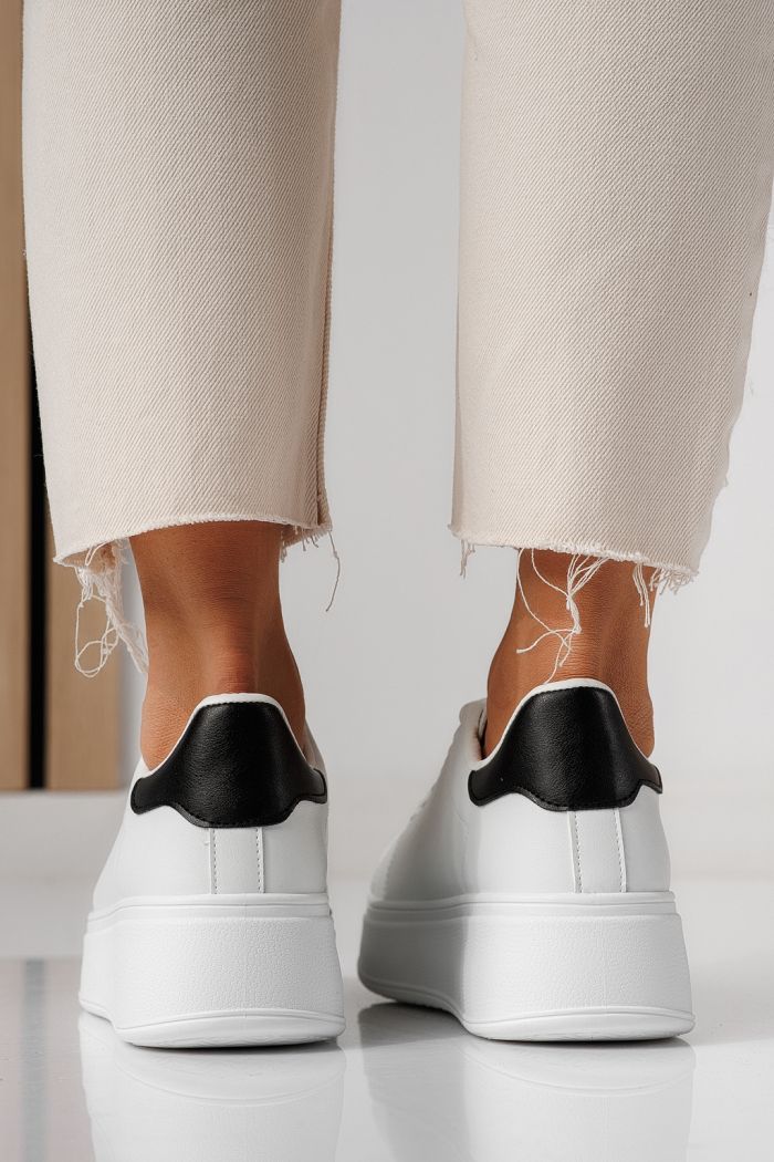 Дамски маратонки бели от еко кожа Celin #24062