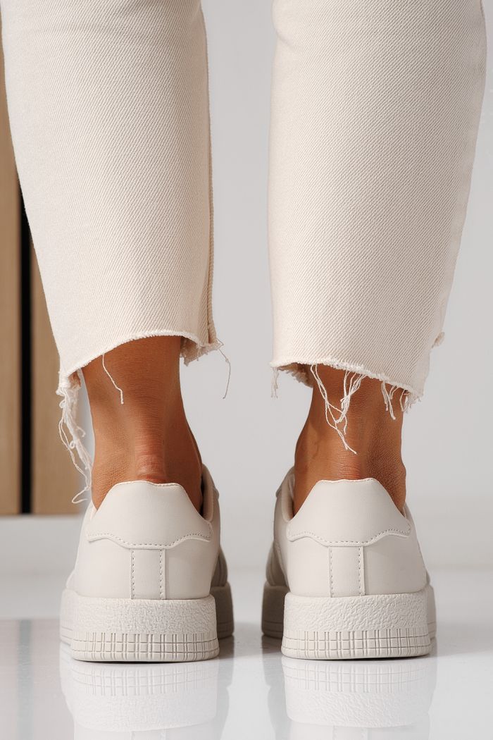 Дамски маратонки бежови от еко кожа Olivia #24167