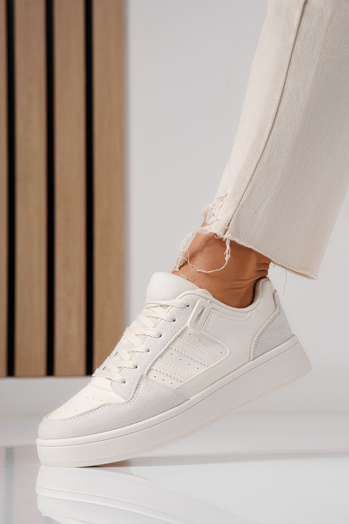 Дамски маратонки бежови от еко кожа Iris #24188