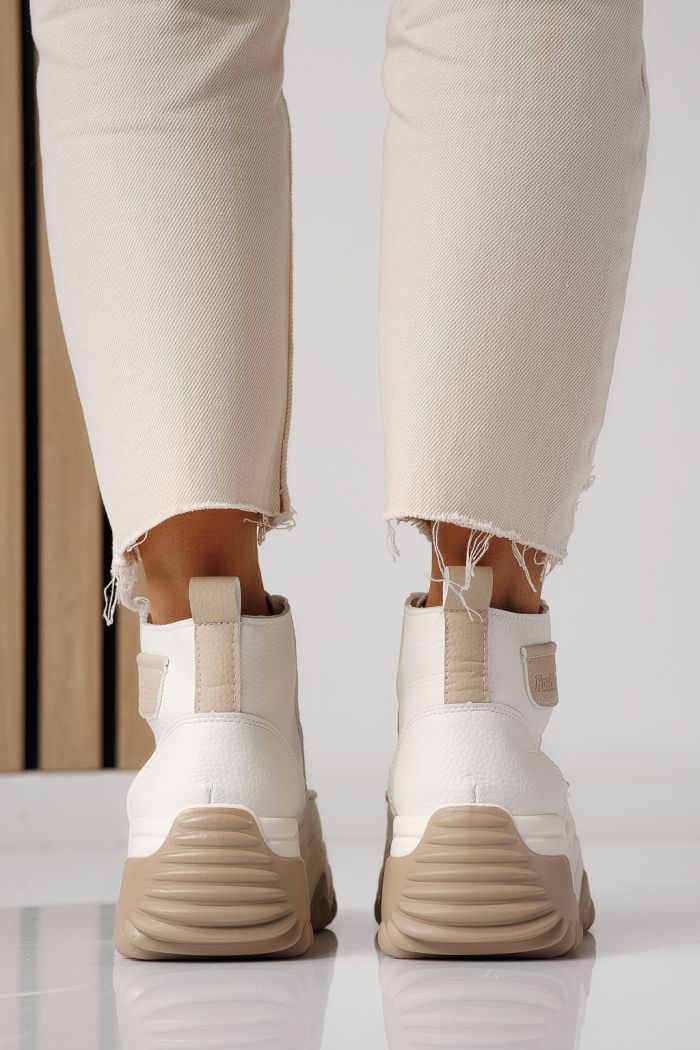 Дамски маратонки каки от еко кожа Lea #24152