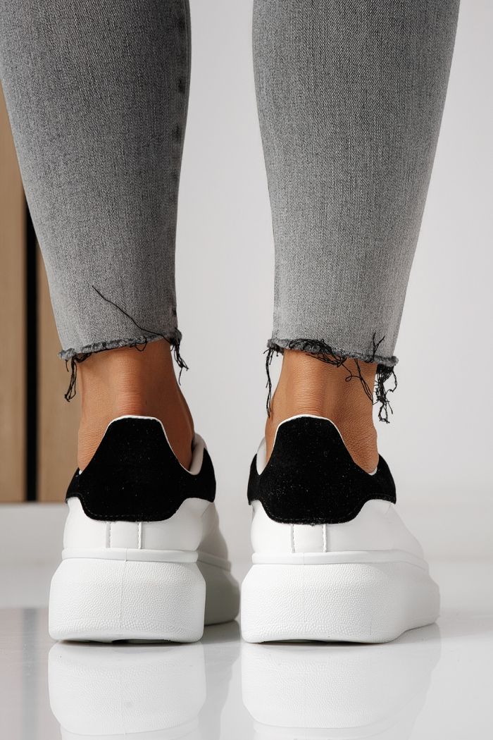 Дамски бели маратонки от екокожа Raya #24180