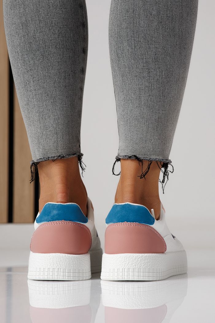 Дамски маратонки бели от еко кожа Nadia #24161