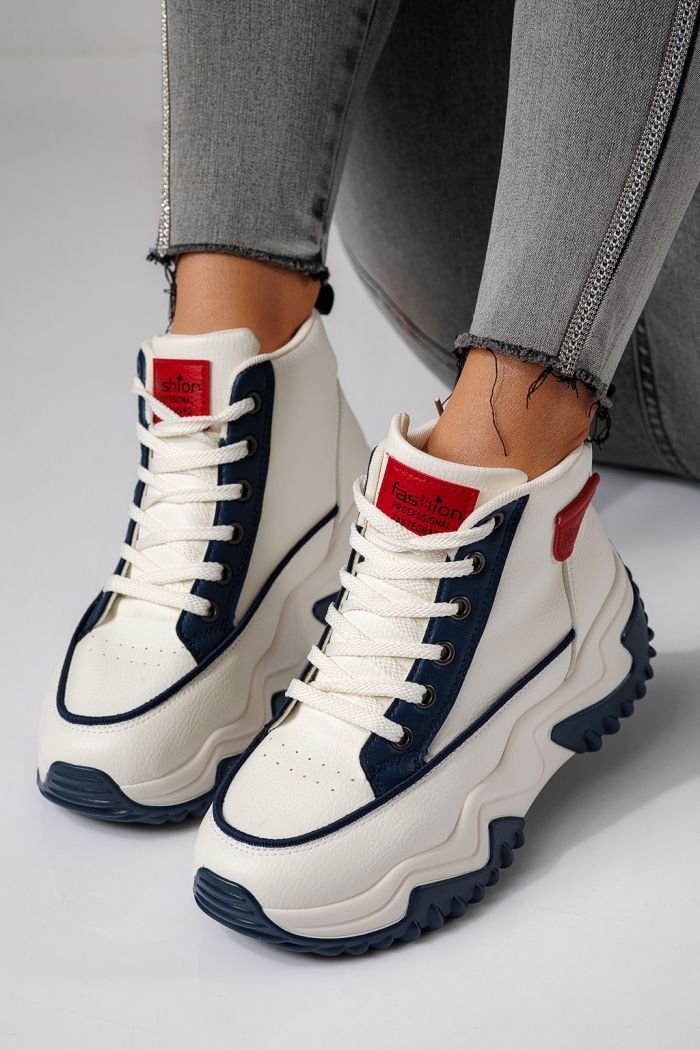 Дамски маратонки сини от еко кожа Lea #24153