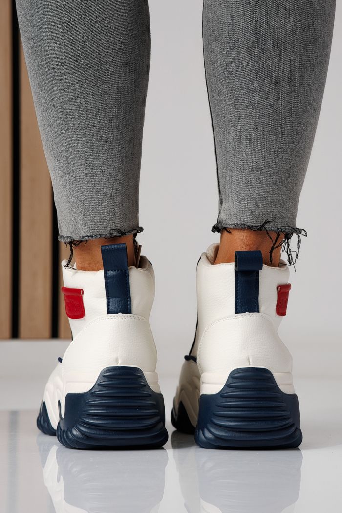 Дамски маратонки сини от еко кожа Lea #24153