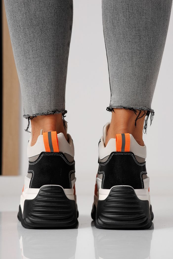 Дамски сиви маратонки от екокожа Maya #24157