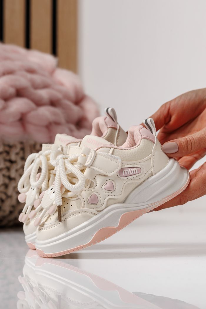 Детски маратонки розови от еко кожа Briana #24046