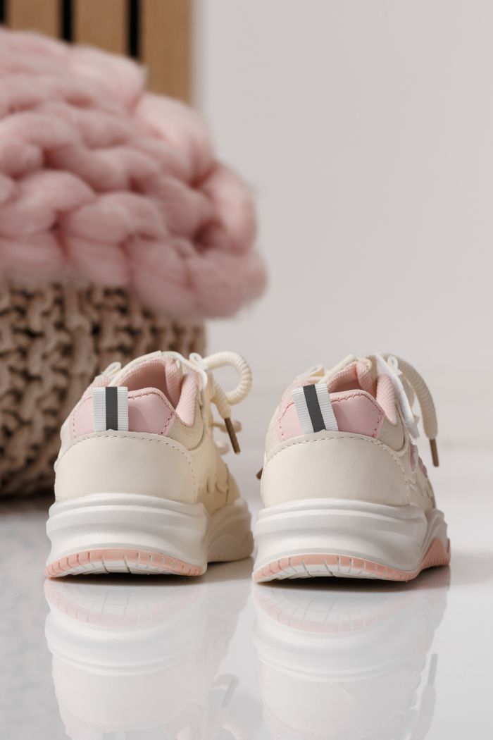 Детски маратонки розови от еко кожа Briana #24046