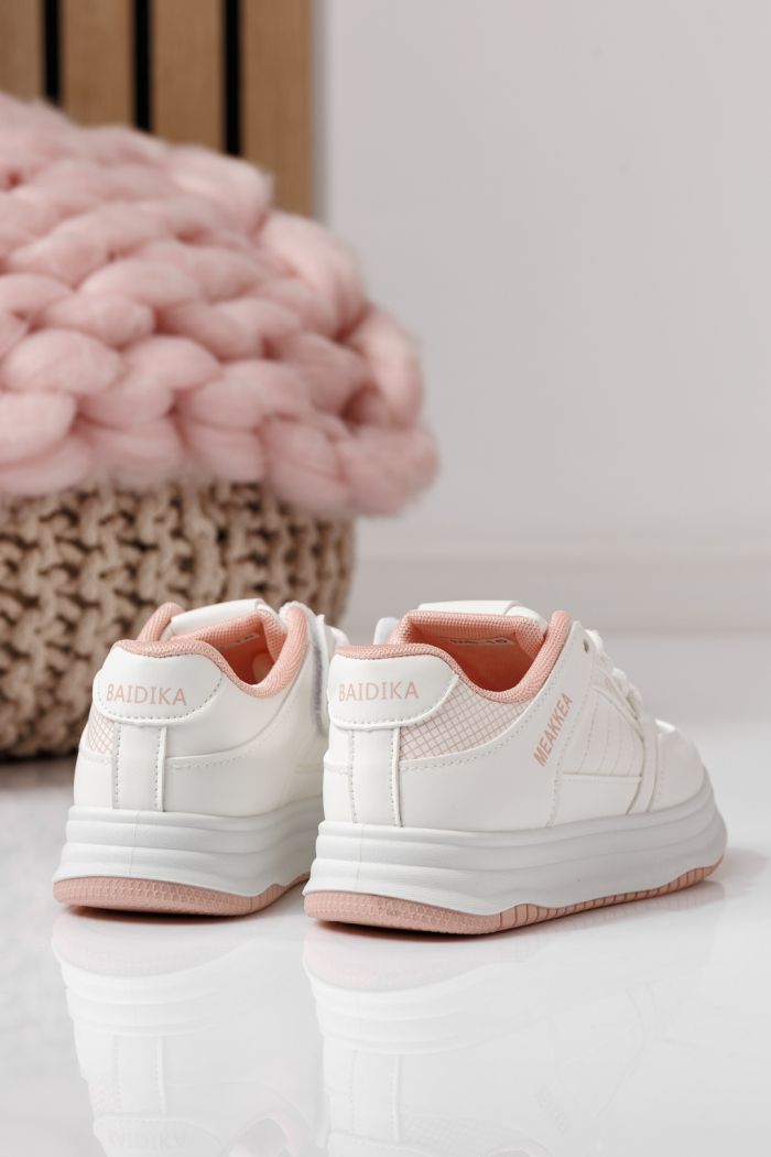 Детски маратонки розови от еко кожа Asena #24024