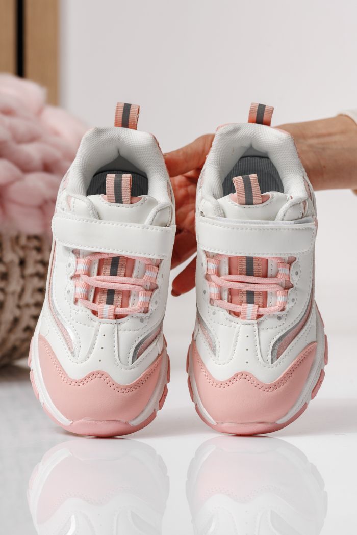 Детски маратонки розови от еко кожа Arya #24030