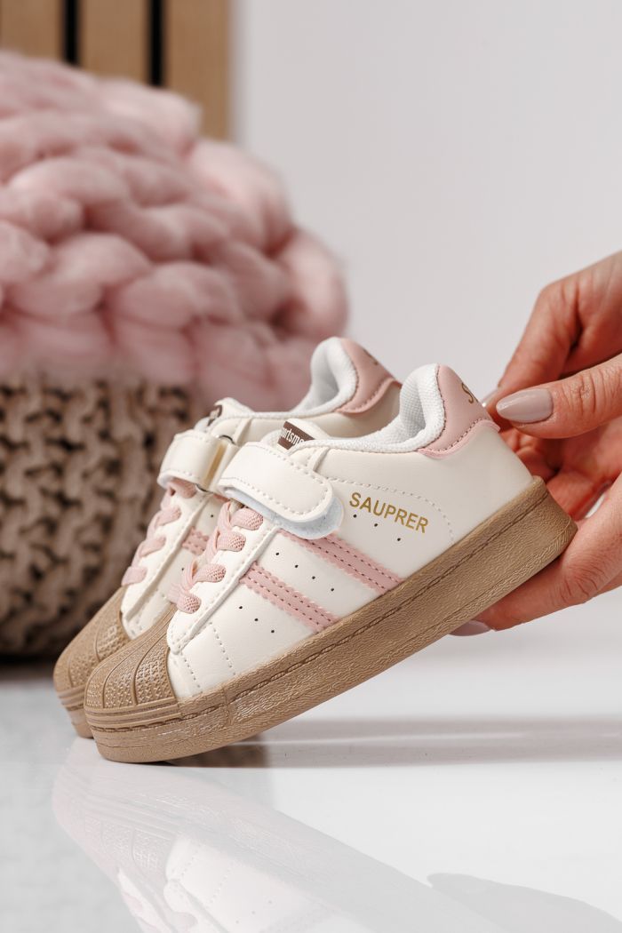 Детски маратонки розови от еко кожа Allana #24020