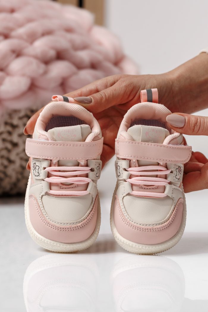 Детски маратонки розови от еко кожа Adda #24016