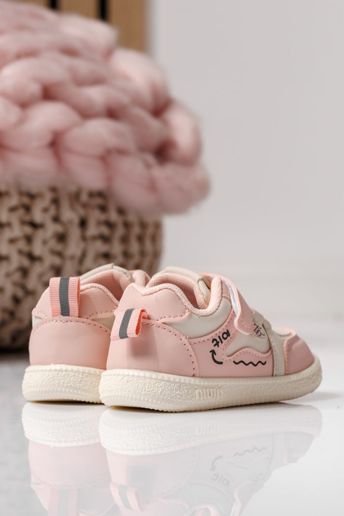 Детски маратонки розови от еко кожа Adda #24016