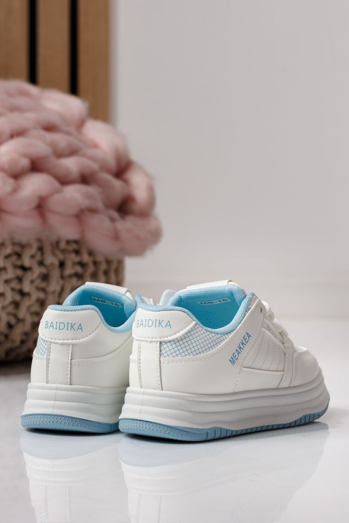 Детски маратонки сини от еко кожа Asena #24026